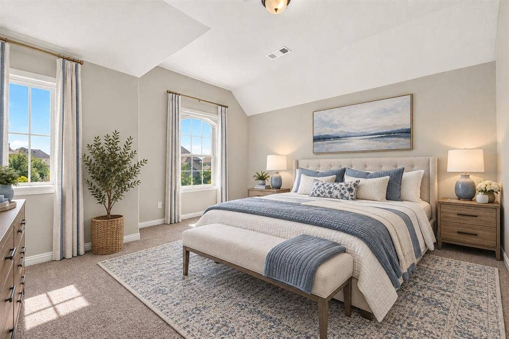 Virtually Staged - Upstairs Bedroom
