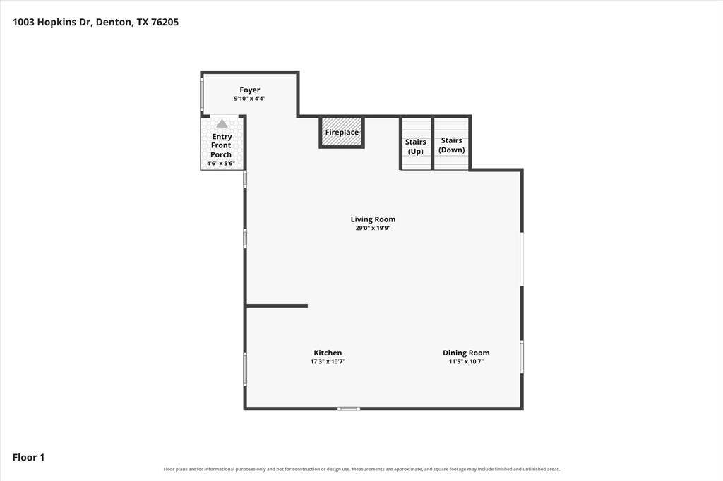 1003 Hopkins Drive, Denton, TX 76205 1003 Hopkins Drive, Denton, TX 76205
