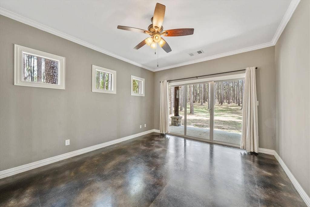 Primary Bedroom with sliding doors to patio