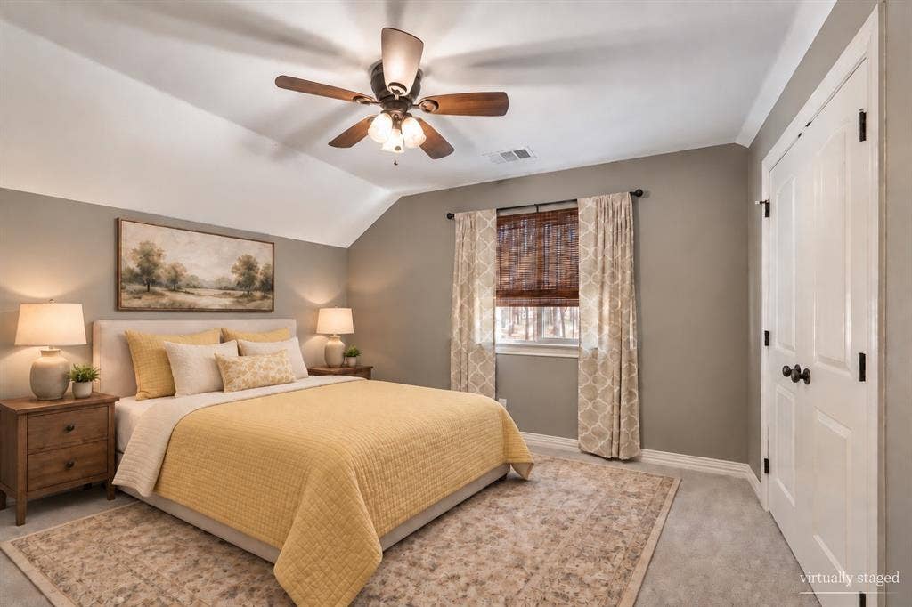 Virtually staged upstairs Bedroom #4