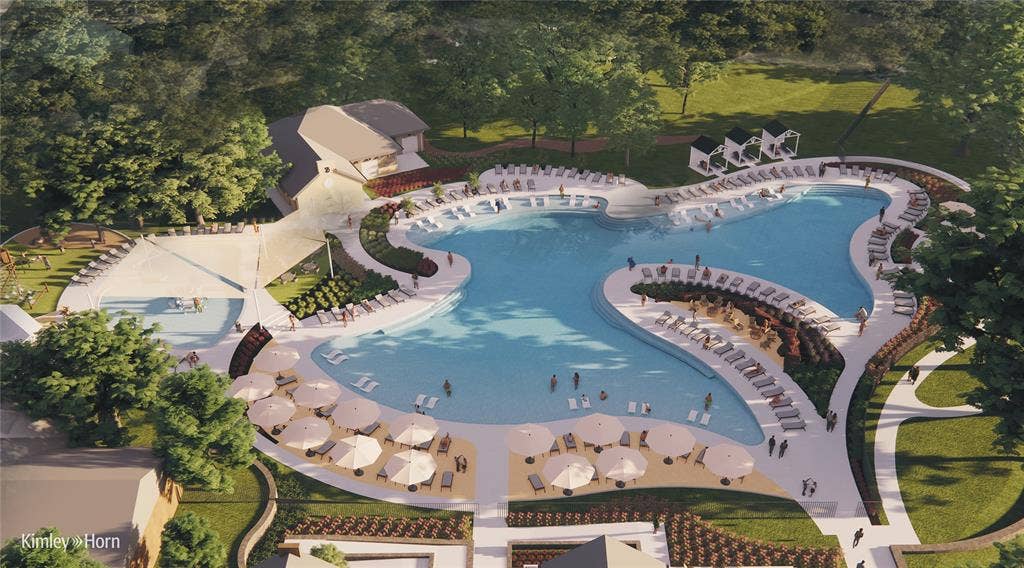 6508 Courtyards Drive, McKinney, TX 75072 Concept image of community pool being built.