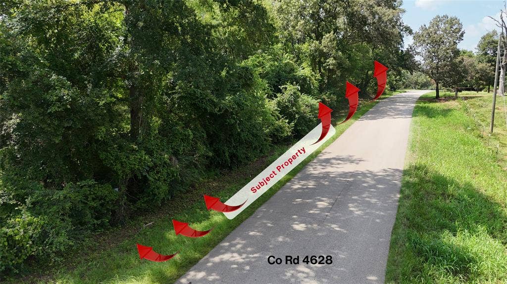 0 Gibson Road, Athens, TX 75751 Road front at Co Rd 4628