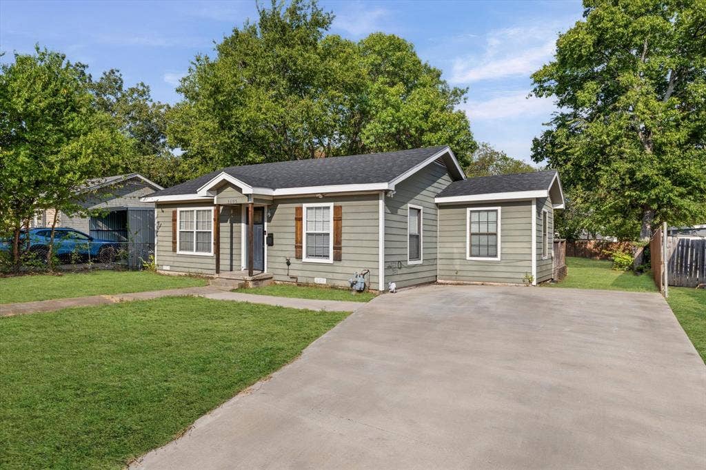 3605 Rolando Avenue, Waco, TX 76711 Siding exterior with white trim, wood shutters, and dark roofing