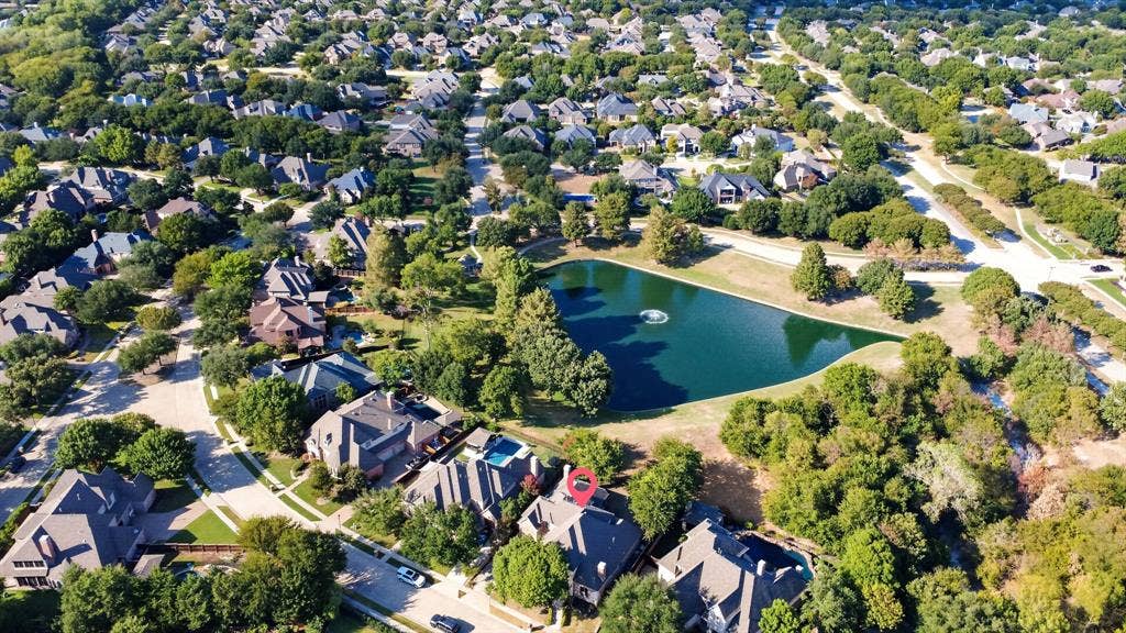 112 Winsley Circle, McKinney, TX 75071 Aerial View - Water front property.