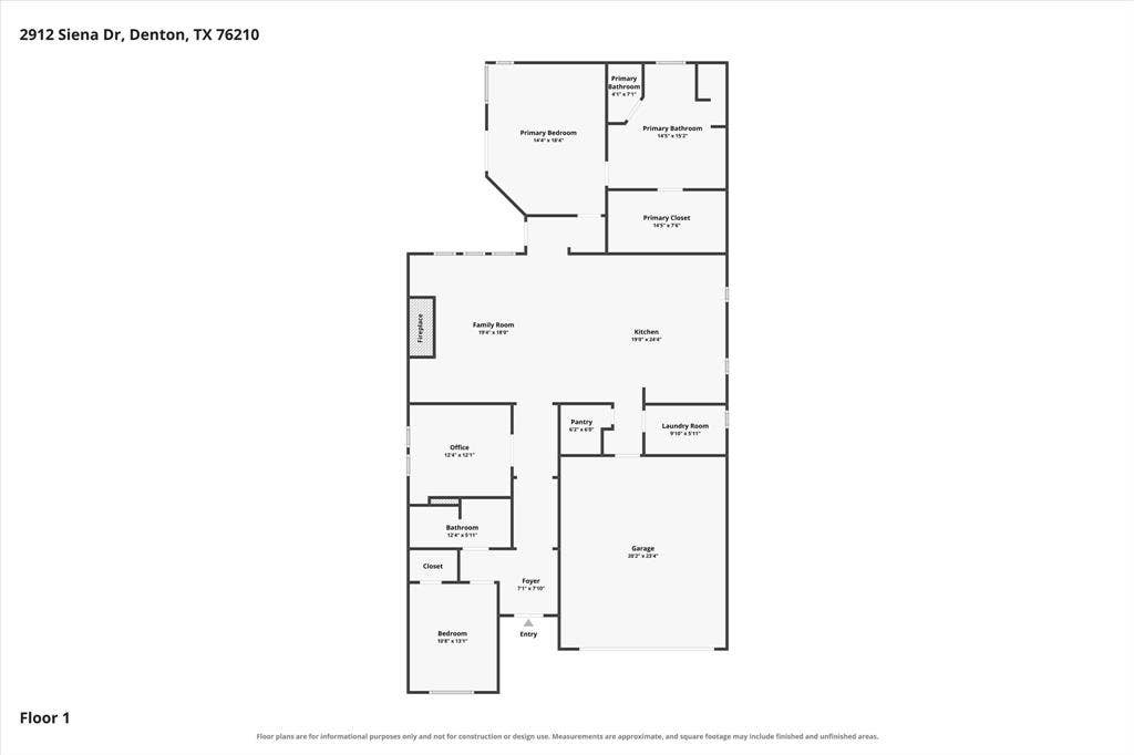 2912 Siena Drive, Denton, TX 76210 2912 Siena Drive, Denton, TX 76210