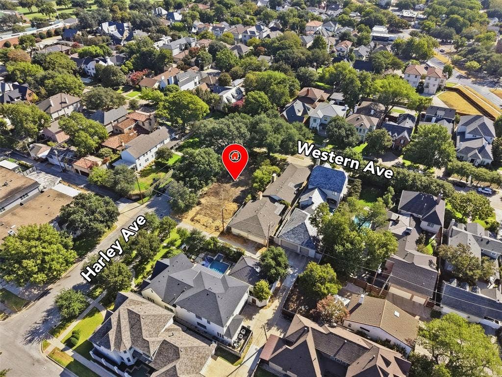 1800 Western Avenue, Fort Worth, TX 76107 Lot looking east