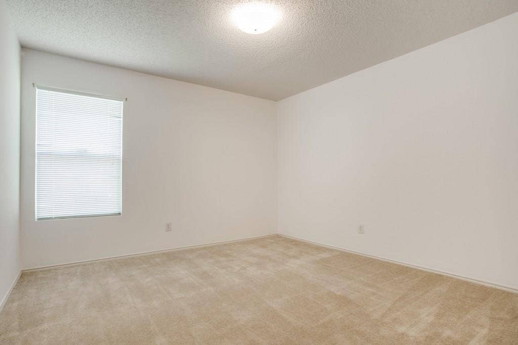 2800 Bissell Way, Wylie, TX 75098 Carpeted flooring, white walls, window with blinds, flush mount ceiling light