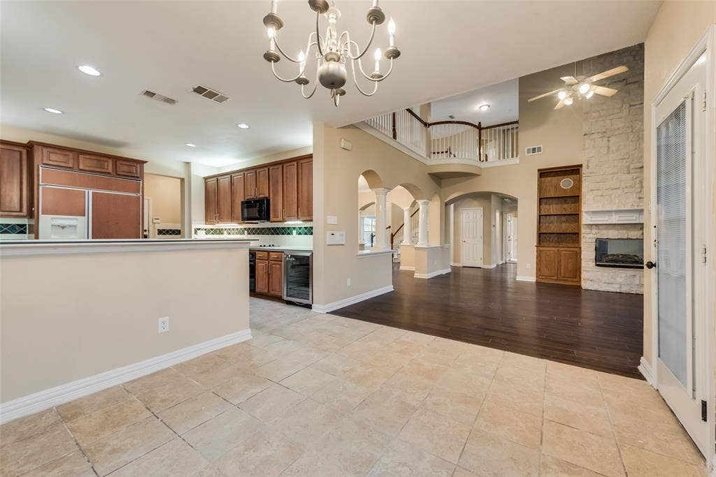 View of the Kitchen & Part of the Living room from the Dining Nook