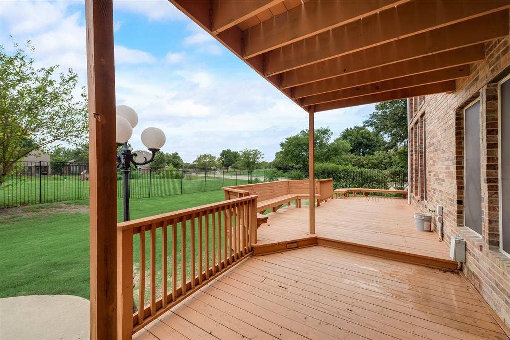 View of the Deck from the Master Bedroom