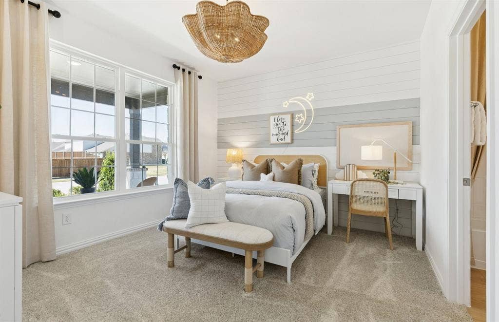 3421 Majesty Lane, Denton, TX 76208 *Model Representation - Spacious secondary bedroom with large windows