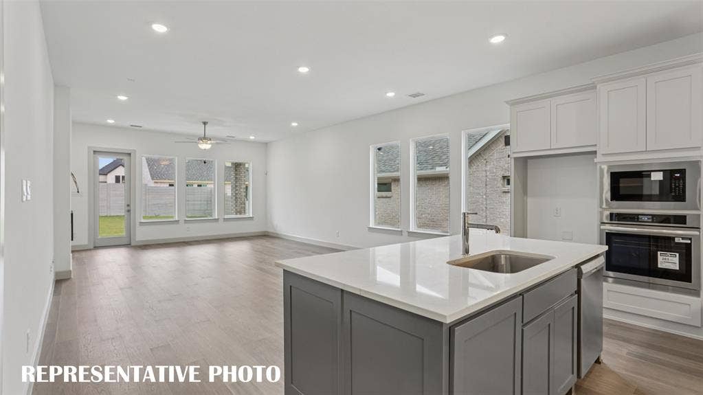3417 Pickerel Point, McKinney, TX 75071 The chef in the family will never be left out of the party in this outstanding open concept floor plan! REPRESENTATIVE PHOTO