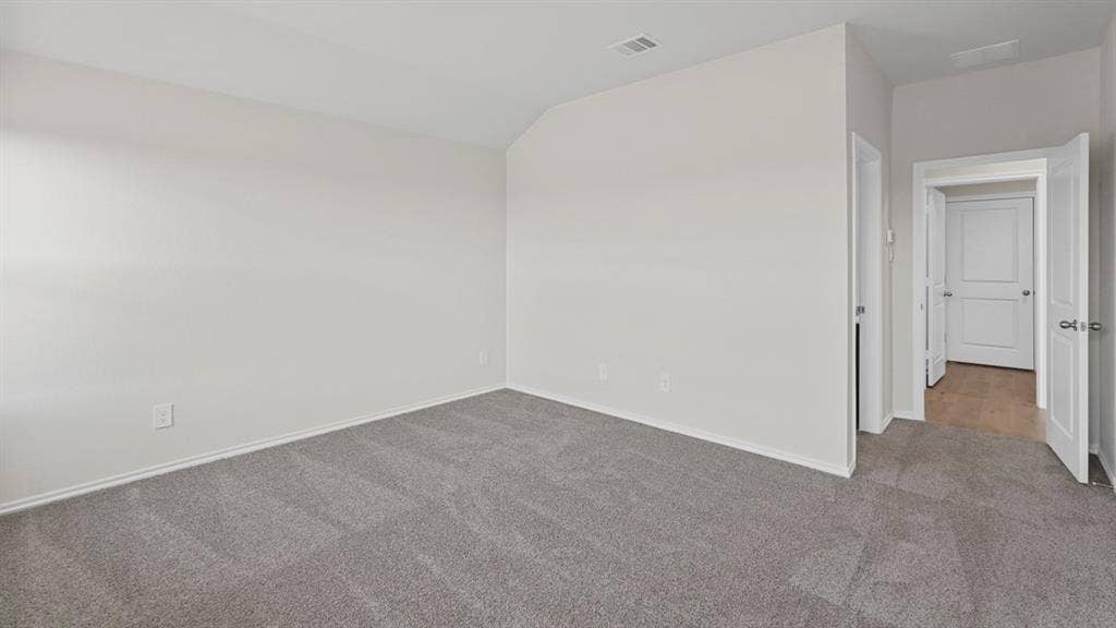189 Brooks Street, Bullard, TX 75757 Neutral wall paint, gray carpet flooring, white trim, and white doors