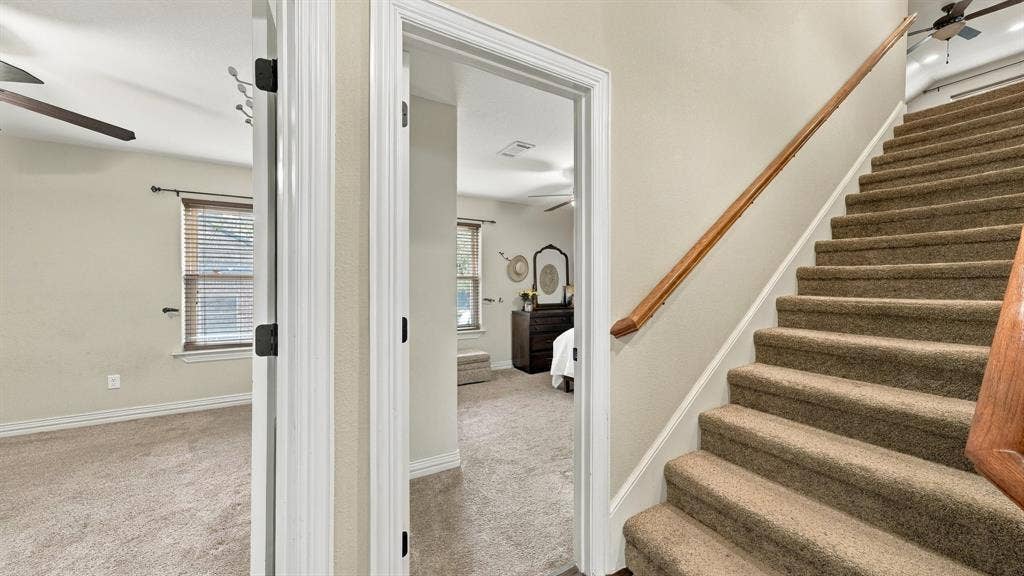 6503 Pirlie Court, Granbury, TX 76049 Stairs to Bonus Room and 4th Bedroom