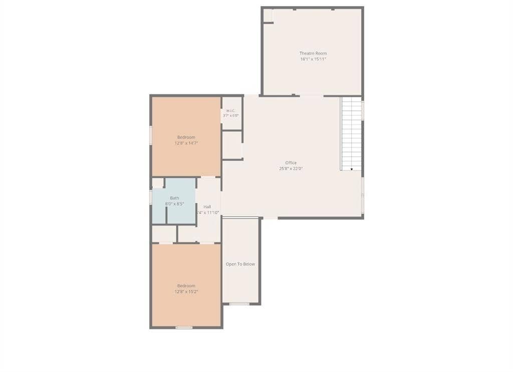 225 Bentley Drive, Midlothian, TX 76065 Second floor, Gameroom/second living room is being used as office