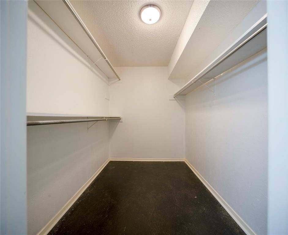1717 N Locust Street, #1, Denton, TX 76201 Integrated wire shelving and hanging rods