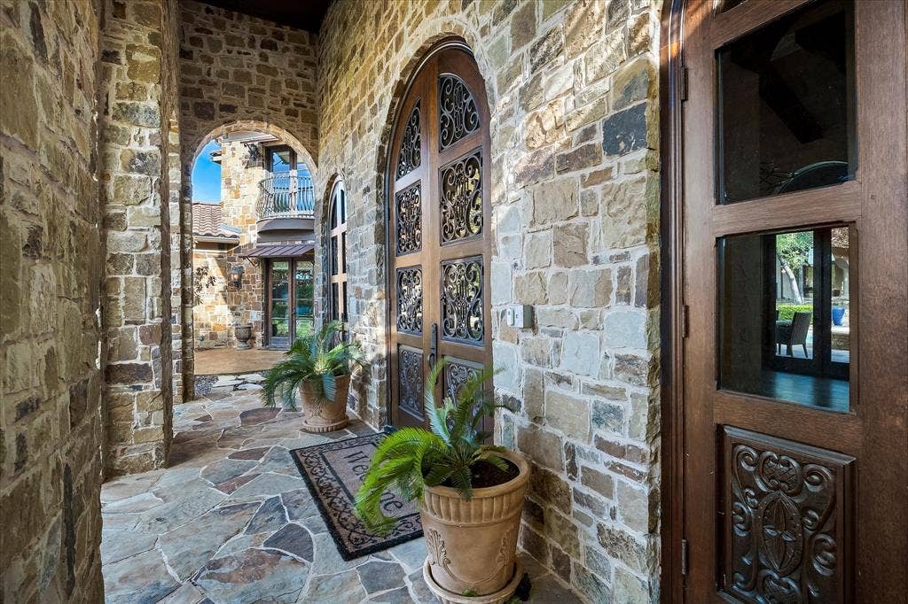 1739 Bison Meadow Lane, Heath, TX 75032 3 sets of TWIN Wooden Arched Entry Doors