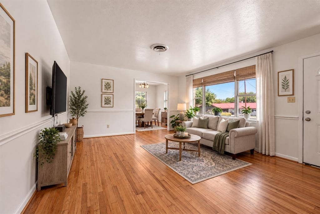 1134 Usher Street, Benbrook, TX 76126 Virtually Staged Living Room