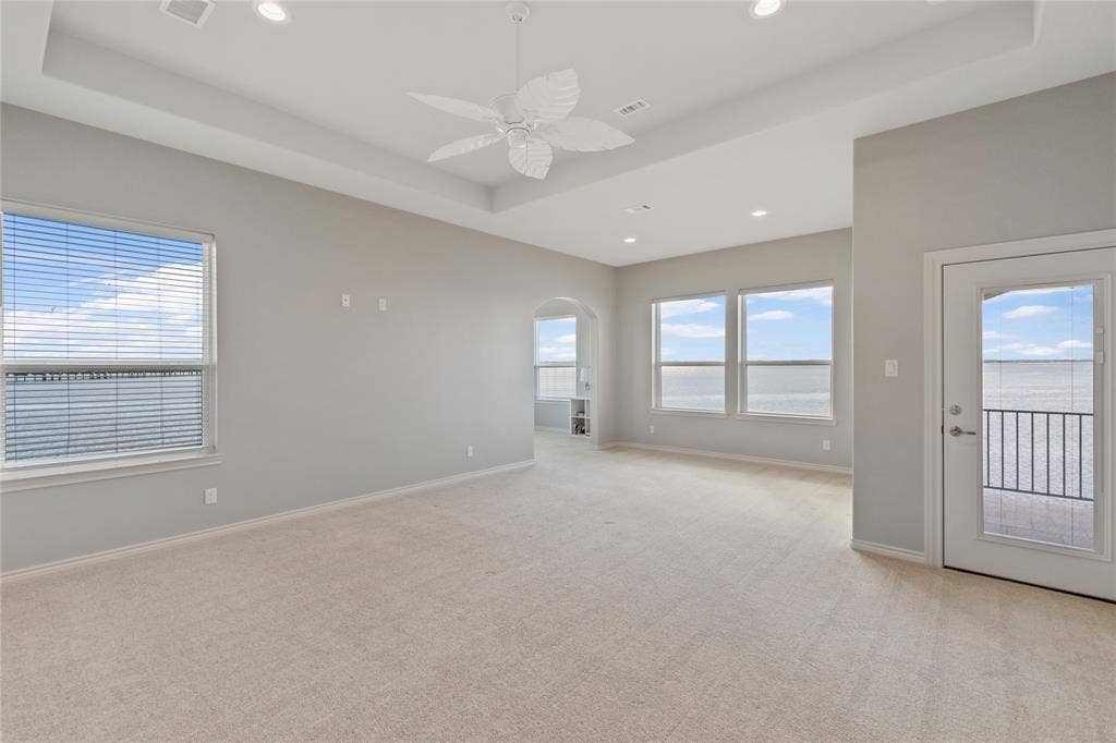241 Loon Bay Drive, Gun Barrel City, TX 75156 Bedroom 2 with separate sitting area and balcony access would also make a great bunk room