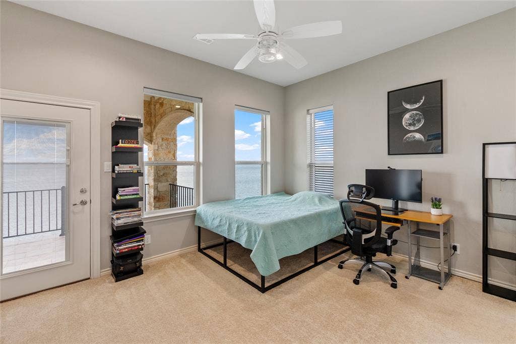 241 Loon Bay Drive, Gun Barrel City, TX 75156 Bedroom 4 en suite with full bath and balcony access
