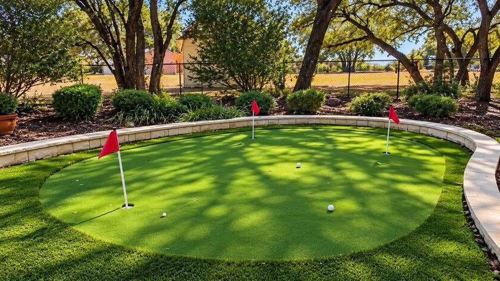 1729 Bent Tree Court, Granbury, TX 76049 One of two putting greens nestled in your own backyard!