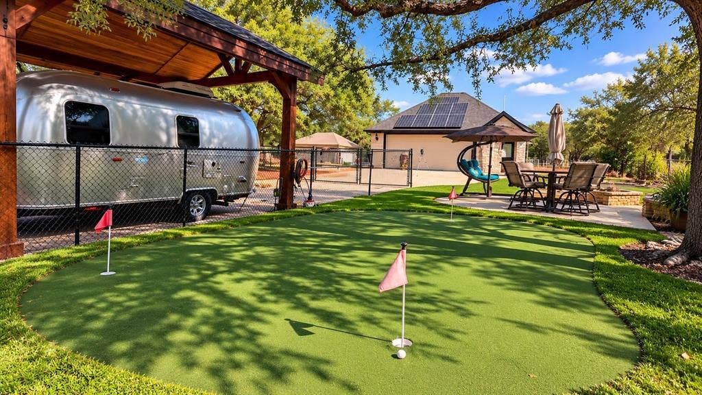 1729 Bent Tree Court, Granbury, TX 76049 One of two putting greens nestled in your own backyard!