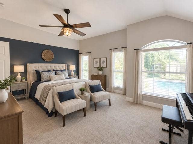 10201 Evergreen Drive, Rowlett, TX 75089 Light filled primary bedroom with en-suite bath and sitting area