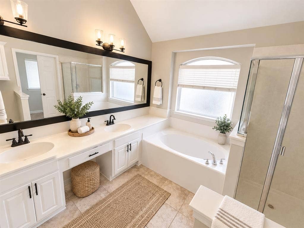 10201 Evergreen Drive, Rowlett, TX 75089 Dual vanity, soaking tub, separate shower and walk-in closet.