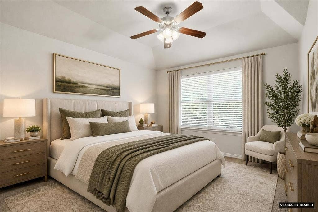 6529 Rutherford Road, Plano, TX 75023 Bedroom #3 is on the 2nd floor.