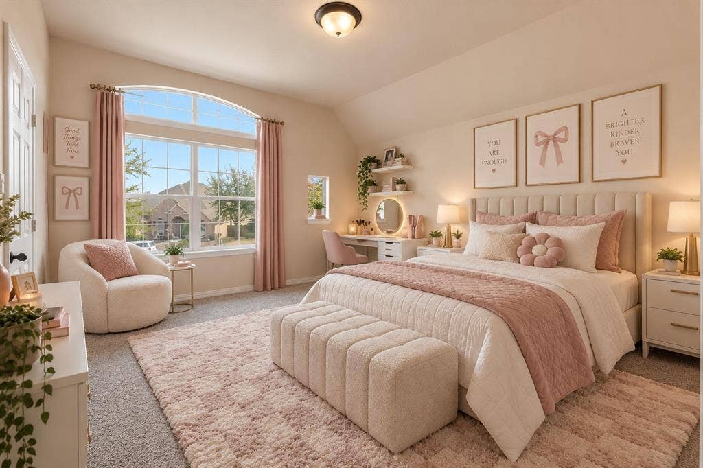 405 James Herndon Trail, McKinney, TX 75071 Bedroom; digitally staged