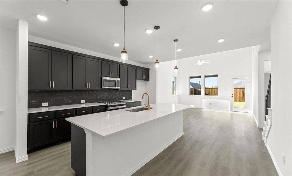 3644 Castle Drive, Celina, TX 75009 Kitchen Representative Photo featuring the Noir Collection