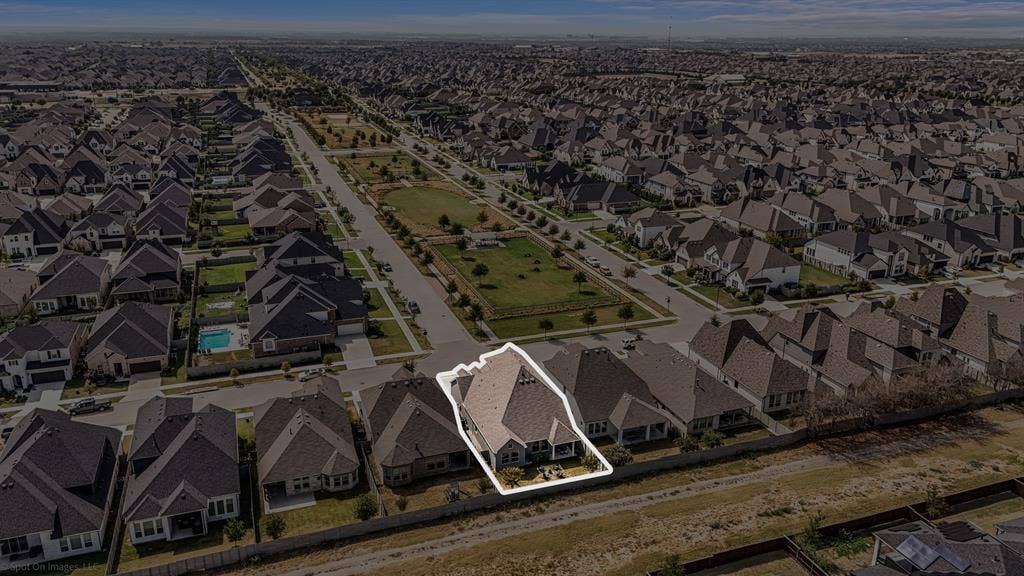 Aerial view of 1302 20th St, Argyle, TX in Harvest by Hillwood