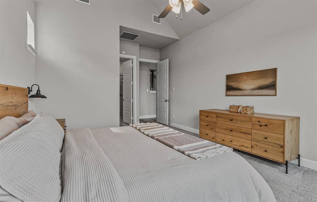Primary bedroom of 1302 20th St, Argyle, TX in Harvest by Hillwood