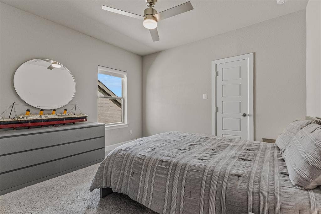 Second floor bedroom of 1302 20th St, Argyle, TX in Harvest by Hillwood