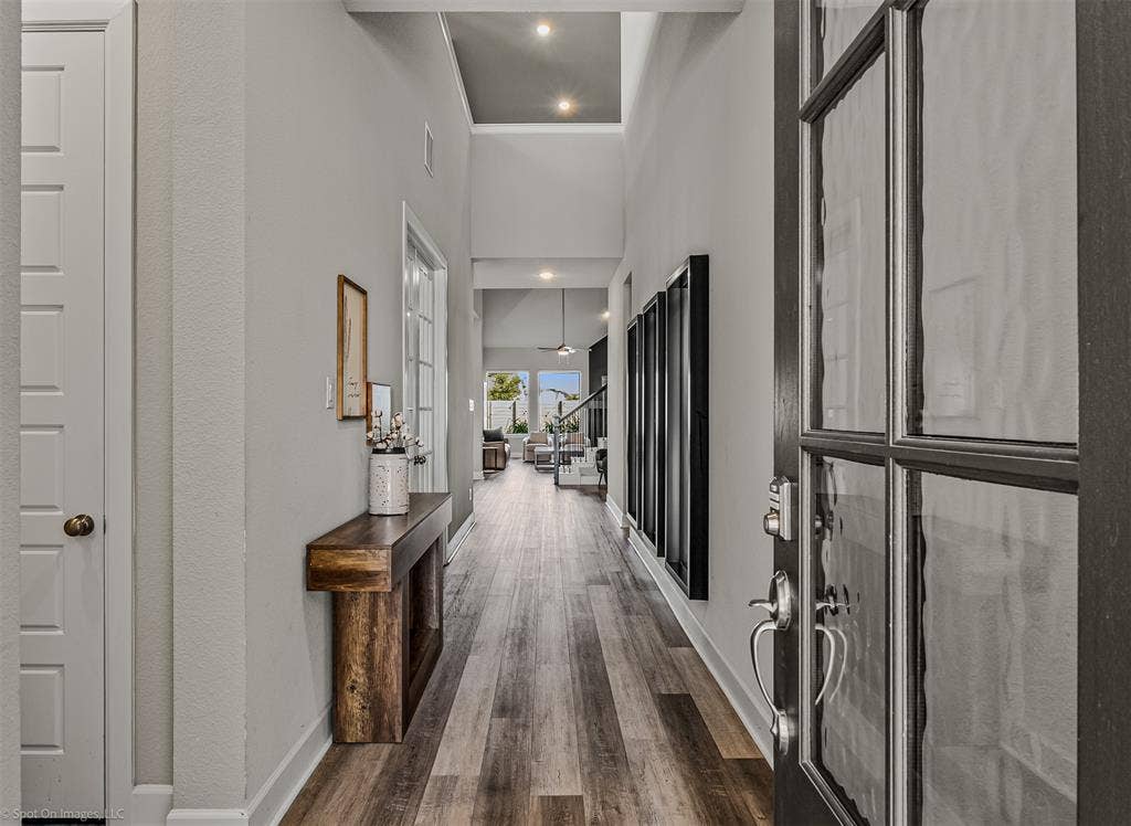 Front door and entry of 1302 20th St, Argyle, TX in Harvest by Hillwood