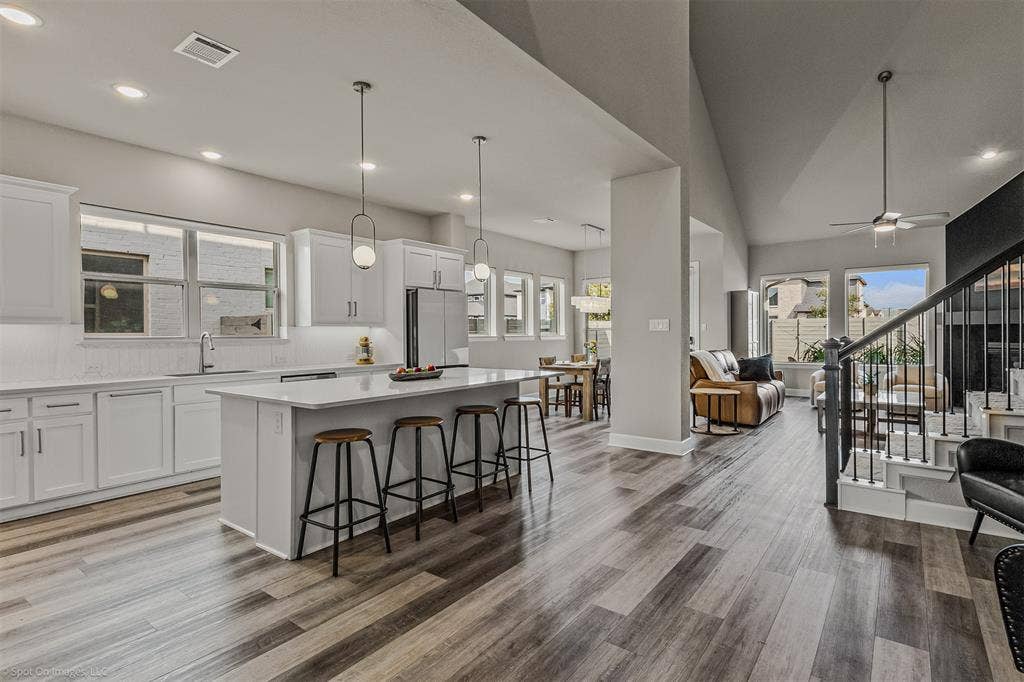Large Kitchen with kitchen island of 1302 20th St, Argyle, TX in Harvest by Hillwood