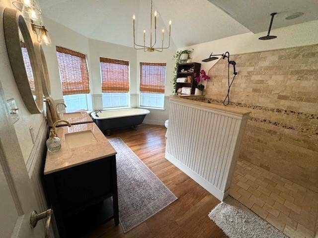 105 Mariah Drive, Weatherford, TX 76087 Claw foot tub and walk-in shower
