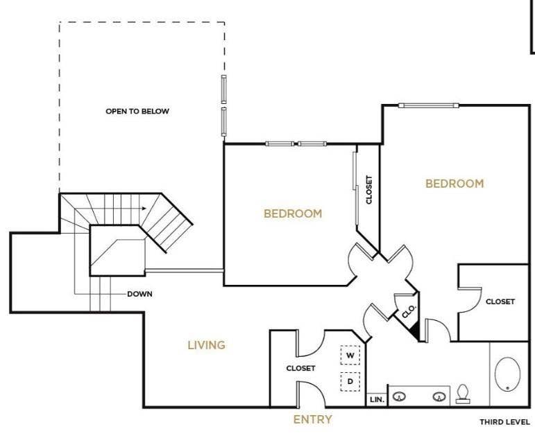 4201 Lomo Alto Drive, #203, Highland Park, TX 75219 Upper Level - C05 Plan