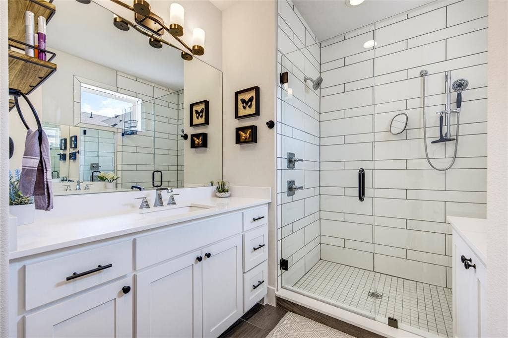oversized shower