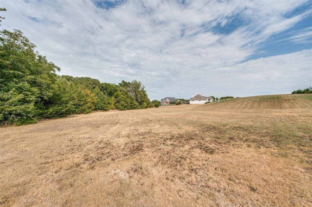 Looking E from the large grassy area in the front part of the lot.