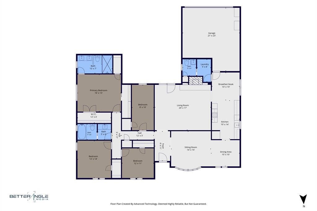 1612 Northcrest Drive, Plano, TX 75075 Floor plan
