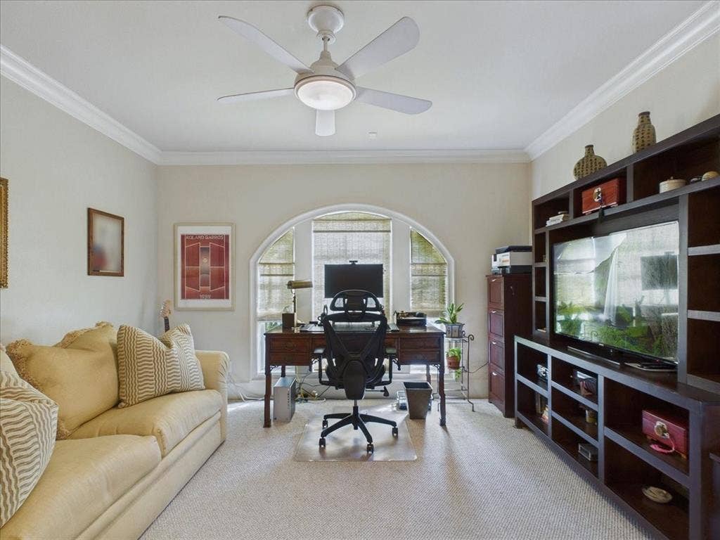 4301 Lomo Alto Drive, #B, Highland Park, TX 75219 First Floor Bedroom/Office