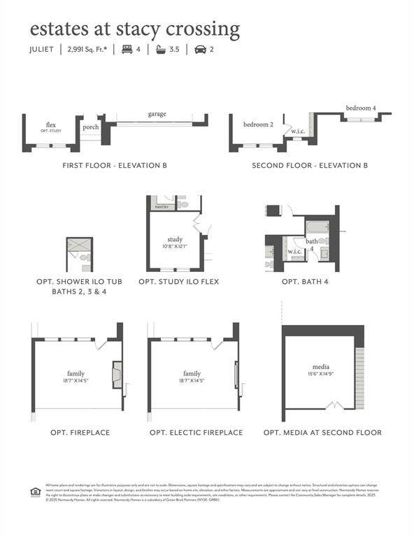 6901 Chief Spotted Tail Drive, McKinney, TX 75070 This lovely home offers elevation B, optional study, optional media room, shower ILO tub for bath 3 and so much more!