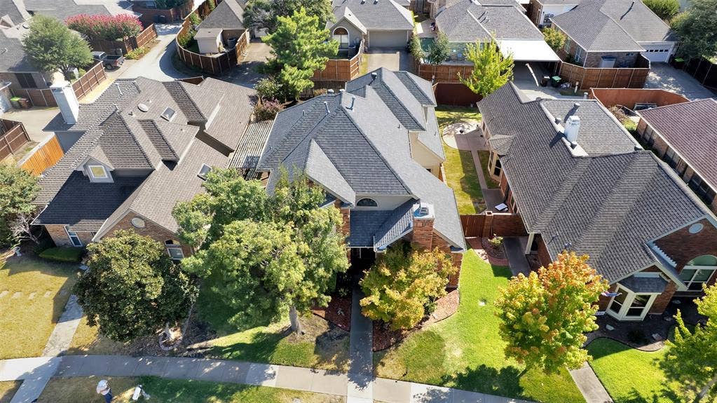 1920 Keystone Drive, Plano, TX 75075 Brick exterior with multiple gabled rooflines