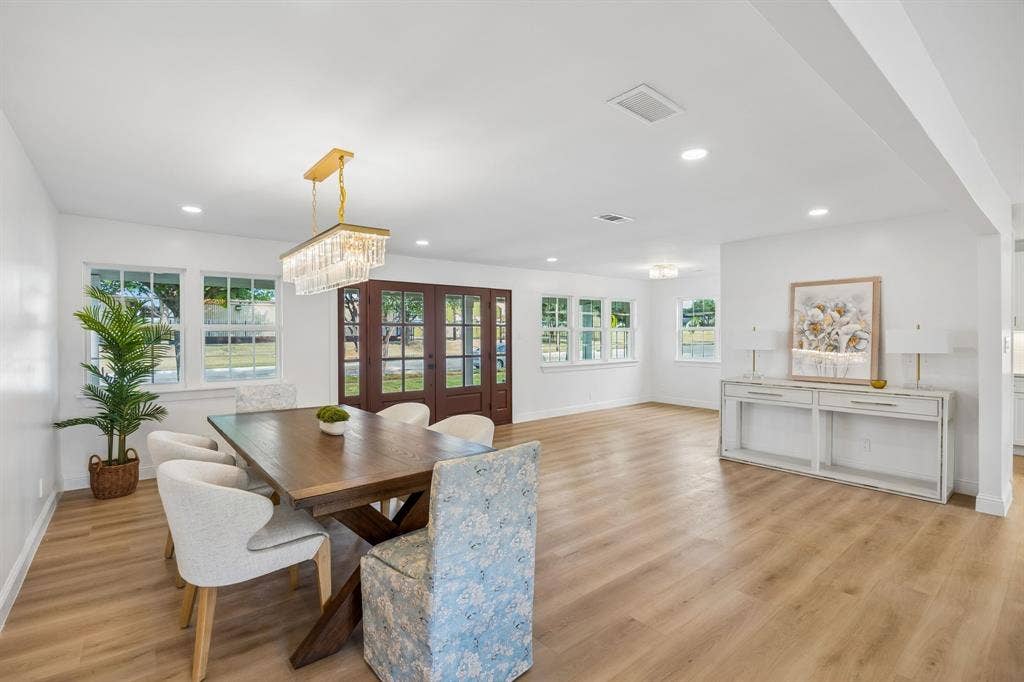 11864 Cold Harbor Lane, Dallas, TX 75244 The formal dining room flows directly into a versatile adjoining space, ideal as a game room, study, or additional sitting area.