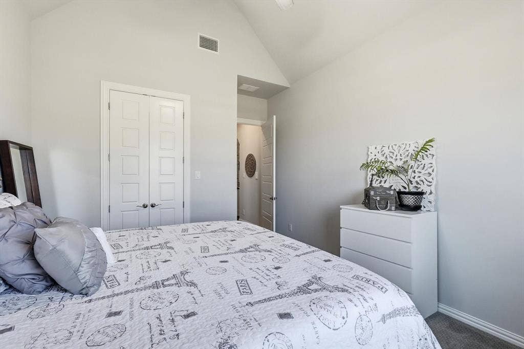 3424 Stardust Lane, Northlake, TX 76226 Guest Bedroom has walk-in closet and adjacent bathroom