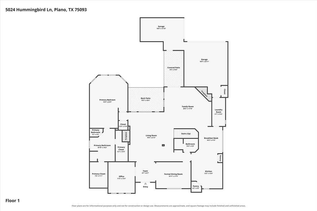 5024 Hummingbird Lane, Plano, TX 75093 First Floor