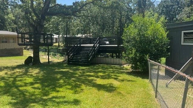Boat dock and tree house