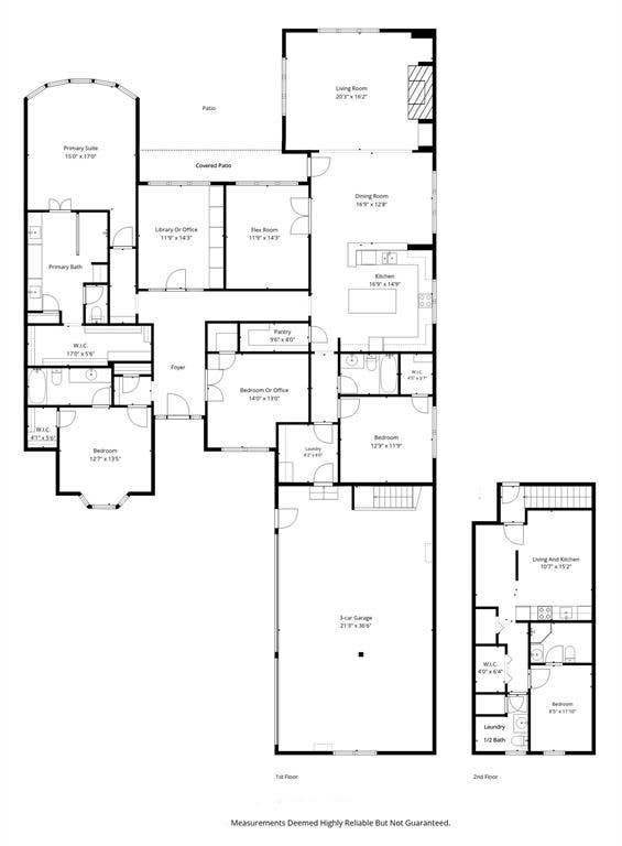 8141 Rosemont Drive, Plano, TX 75025 Floor plan of house and newly added apartment