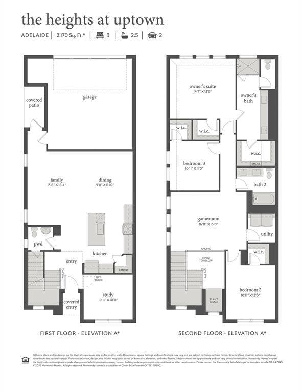 633 Taylor Parkway, Celina, TX 75009 Blending an open and flowing main level with private bedroom spaces upstairs, our Adelaide floor plan was designed for modern living!