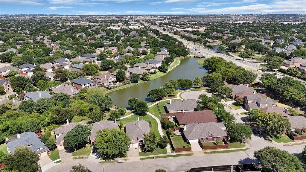 1687 Garrison Drive, Frisco, TX 75033 Tranquil neighborhood pond.